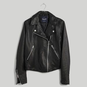 Madewell The Washed Leather Motorcycle Jacket